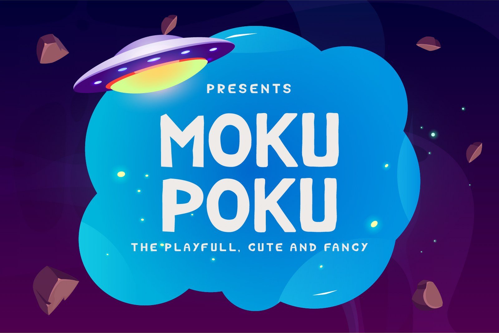 Mokupoku | Playful Font cover image.