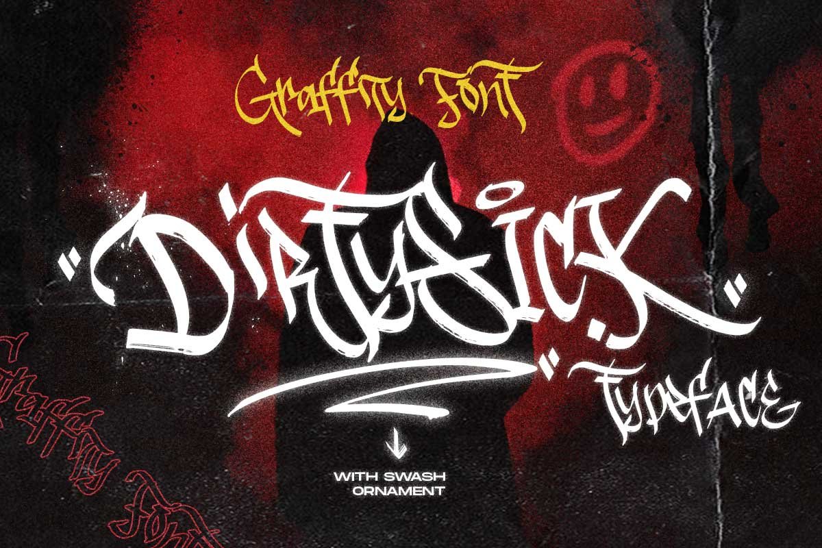 Dirtysick - Graffiti Font cover image.