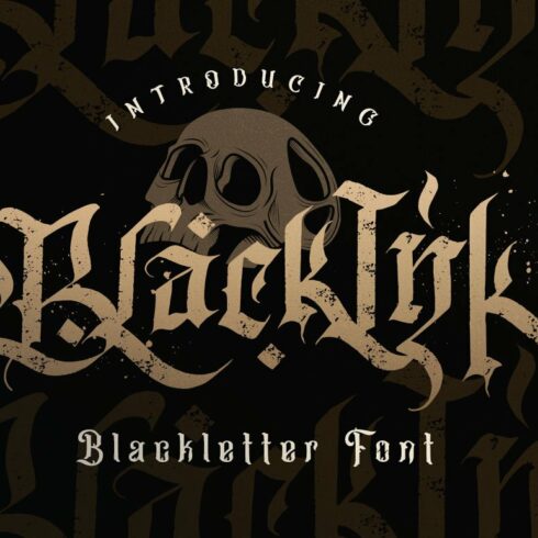 Blackink - Blackletter Font cover image.