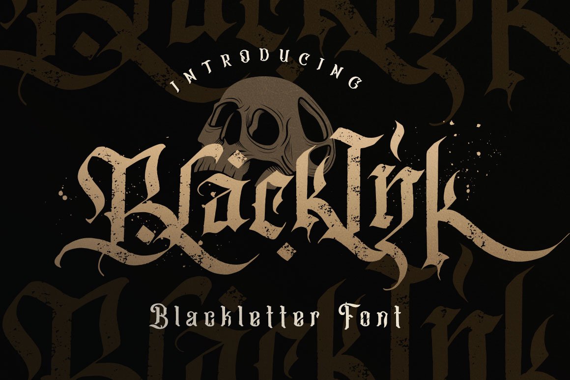 Blackink - Blackletter Font cover image.