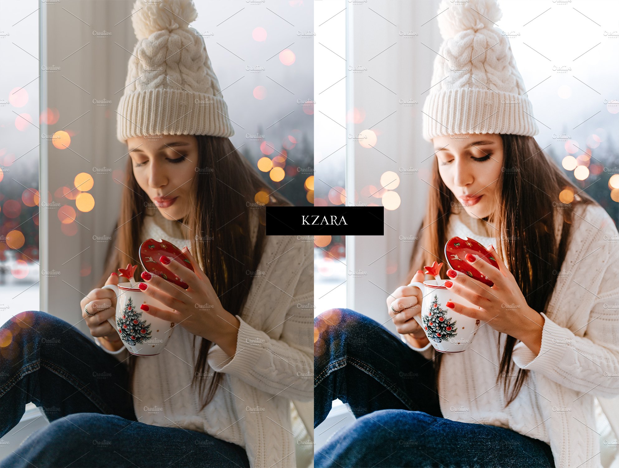 12 Lightroom Presets, Cozy Christmaspreview image.