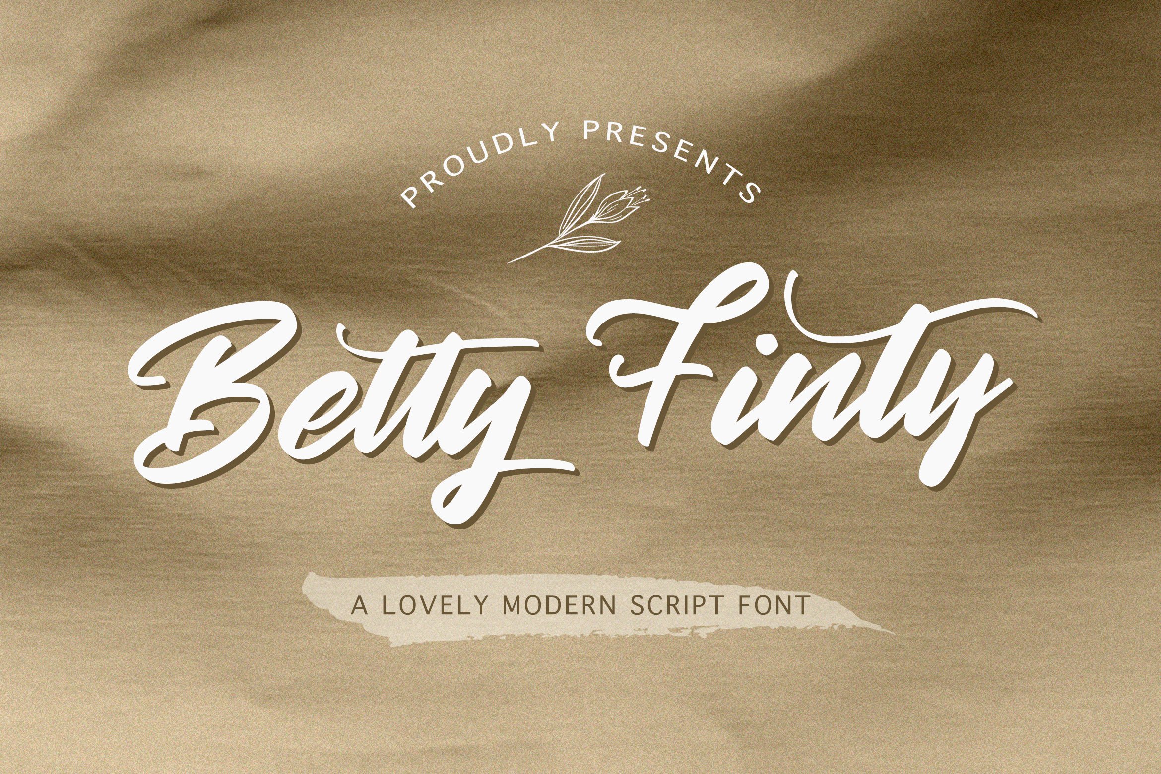 Betty Finty - Modern Script Font cover image.