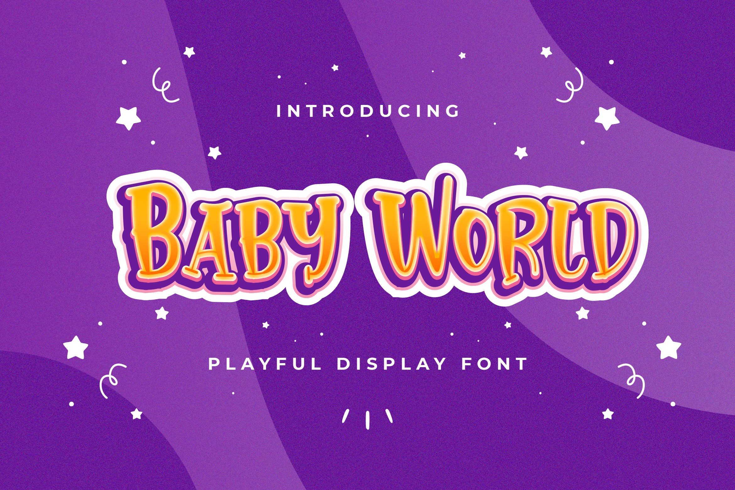 Baby World - Playful Display Font cover image.