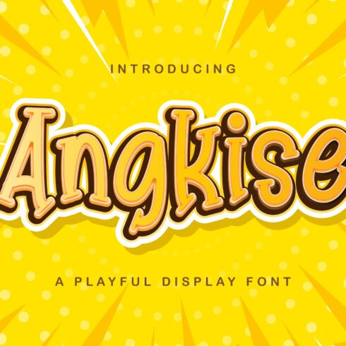 Angkise - Playful Display Font cover image.