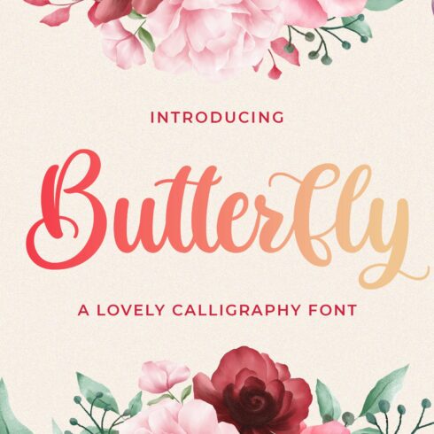 Butterfly - Lovely Calligraphy Font cover image.
