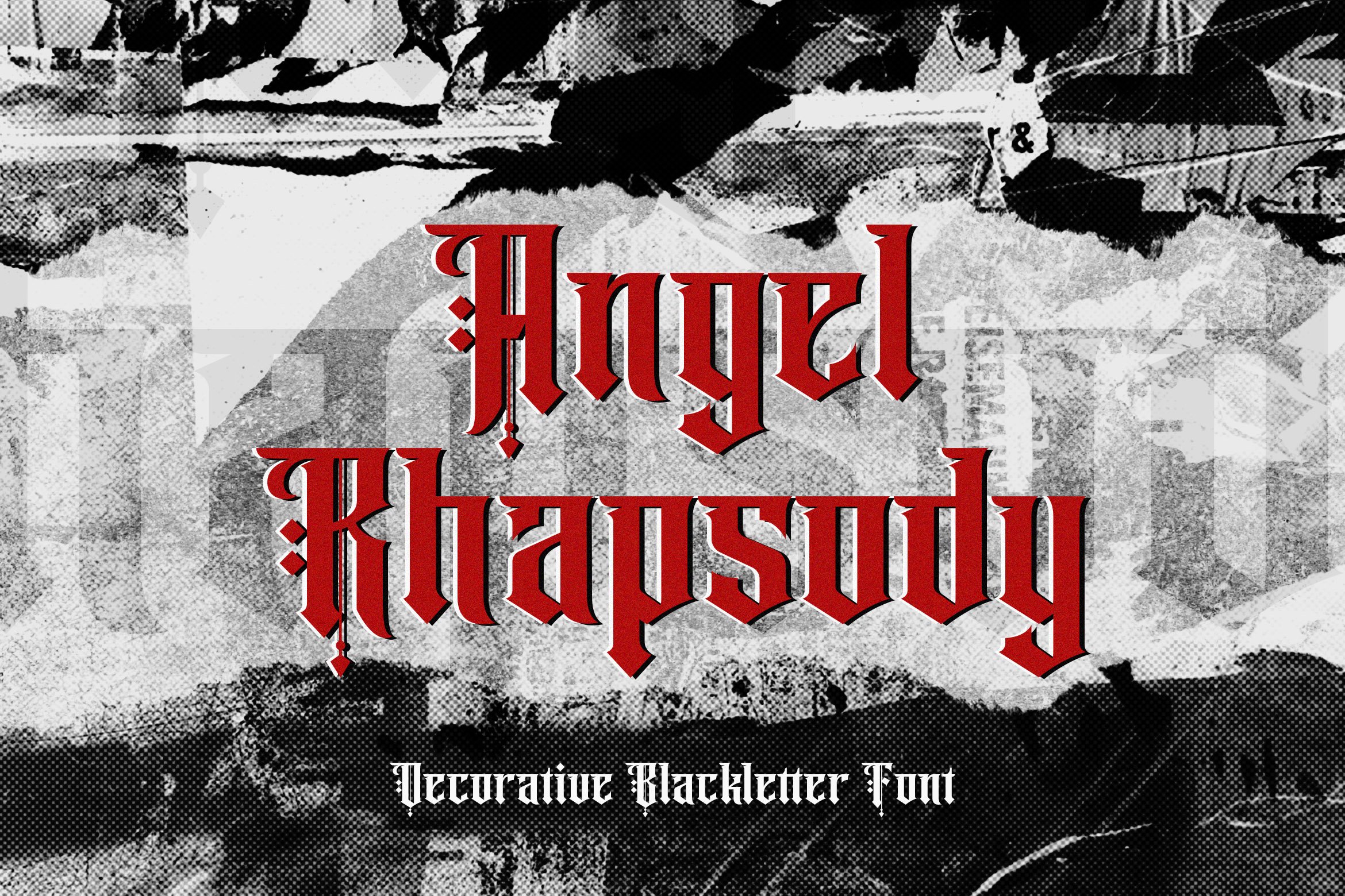 Angel Rhapsody - Blackletter Font cover image.