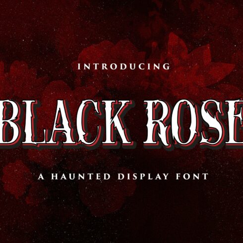 Black Rose - Haunted Display Font cover image.