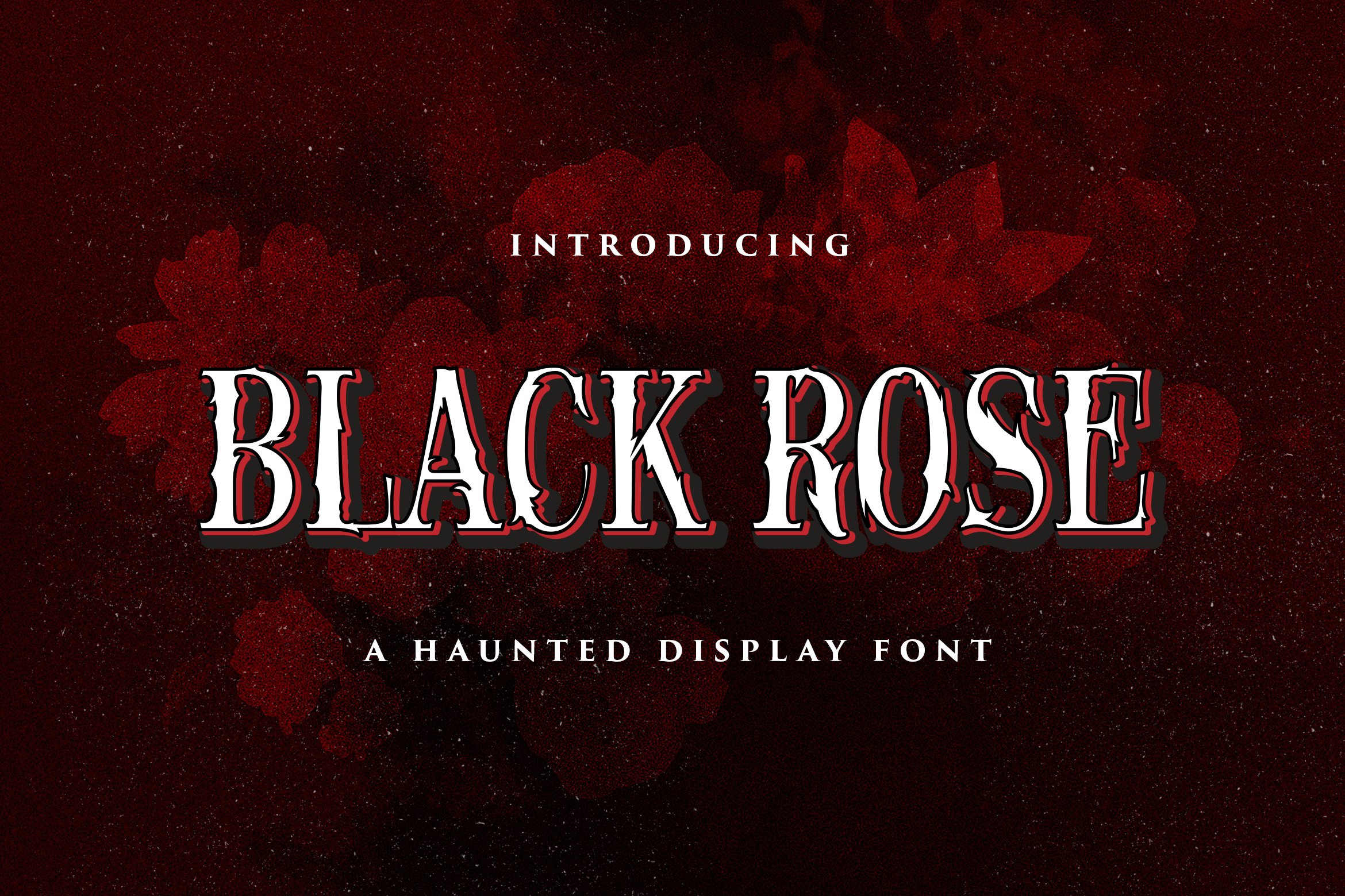 Black Rose - Haunted Display Font cover image.