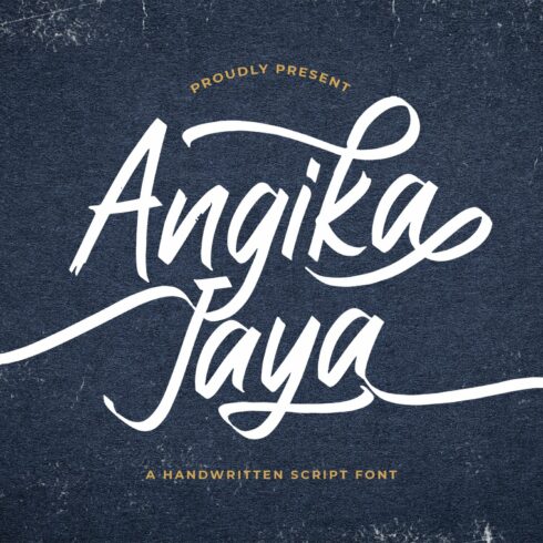 Angika Jaya - Handwritten Font cover image.