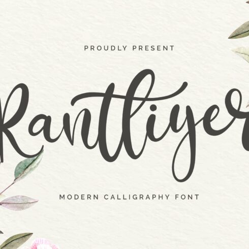 Rantliyer - Calligraphy Font cover image.