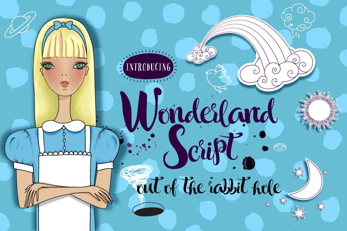 Wonderland Script + Vector Set cover image.