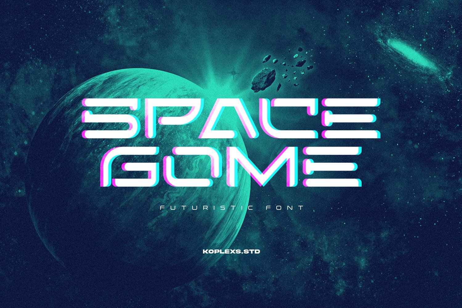 Space Gome - Futuristic Display Font cover image.