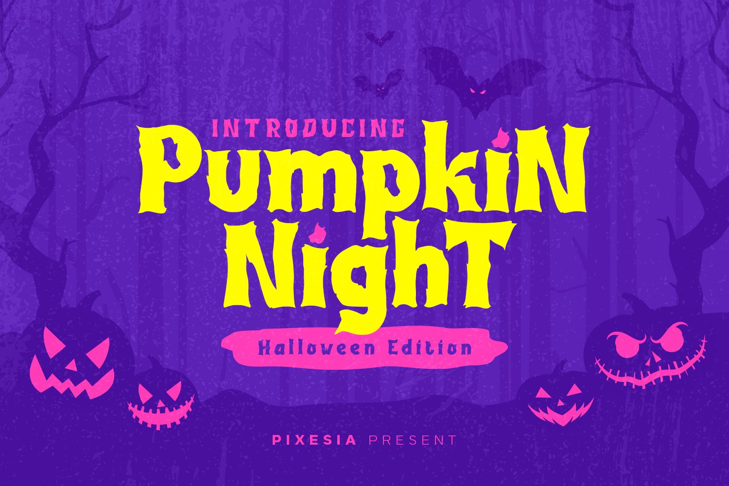 Pumpkin Night - Scary Display Font cover image.