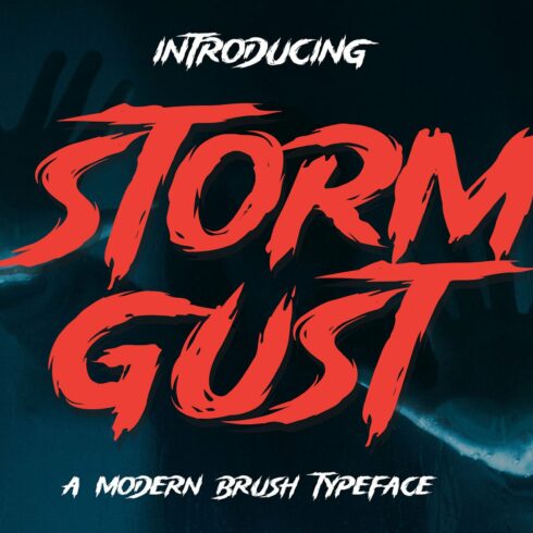 Storm Gust - Horror Font cover image.