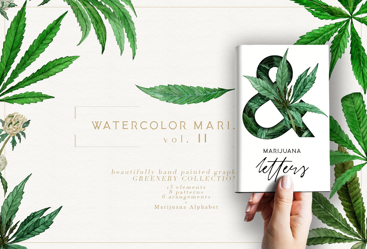 Watercolor Marijuana Vol.II cover image.