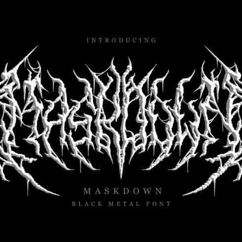 Maskdown | Black Metal Font Vol. 1 cover image.