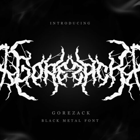 Gorezack | Black Metal Font Vol. 2 cover image.