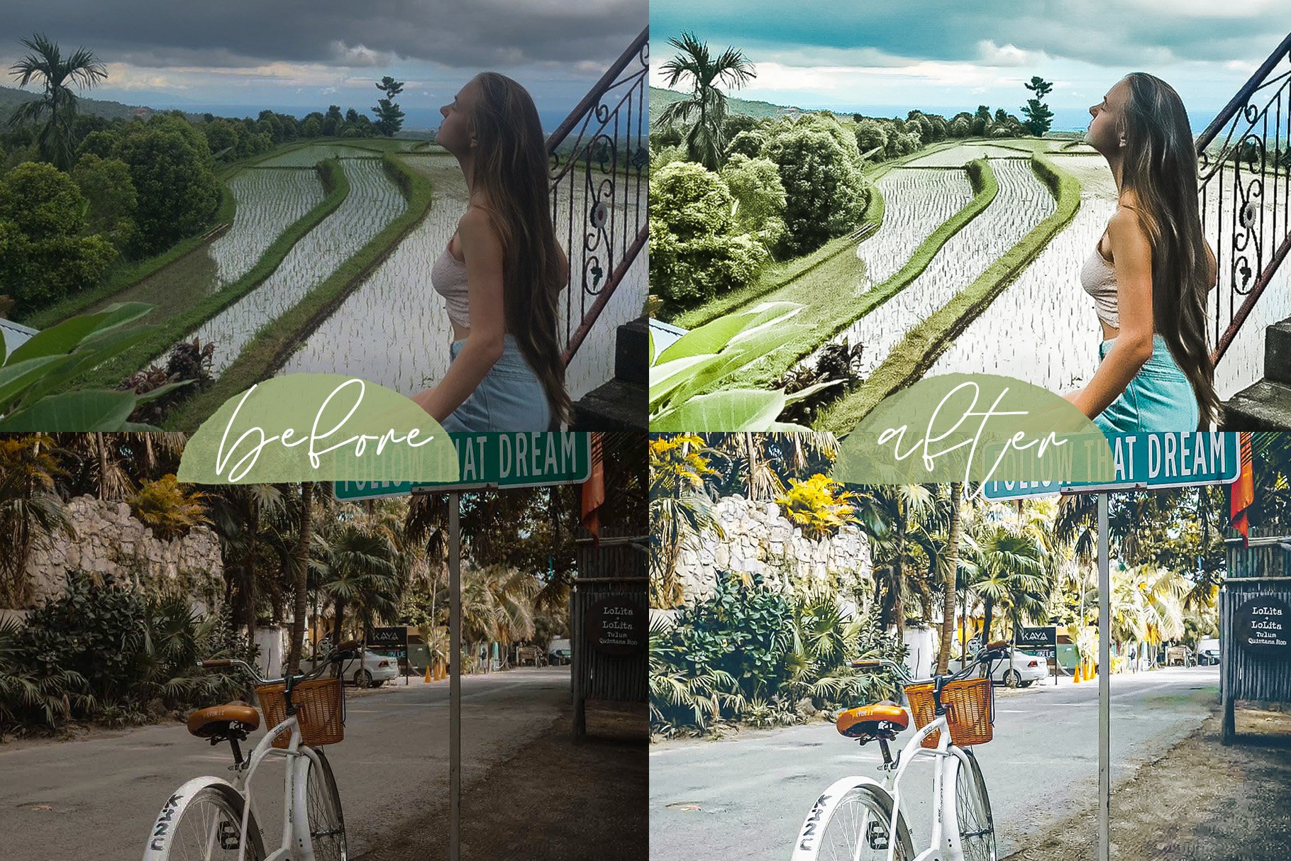 Green Tones - Lightroom Presets Packpreview image.