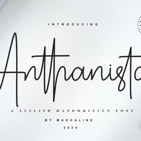 Anthanista | 3 Stylish Handwritten cover image.