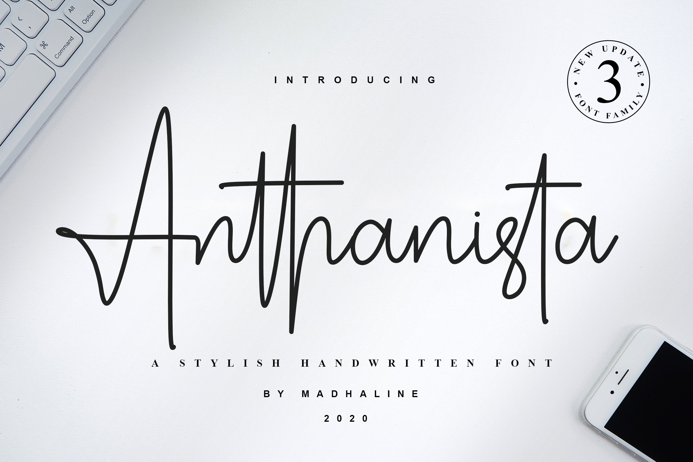 Anthanista | 3 Stylish Handwritten cover image.
