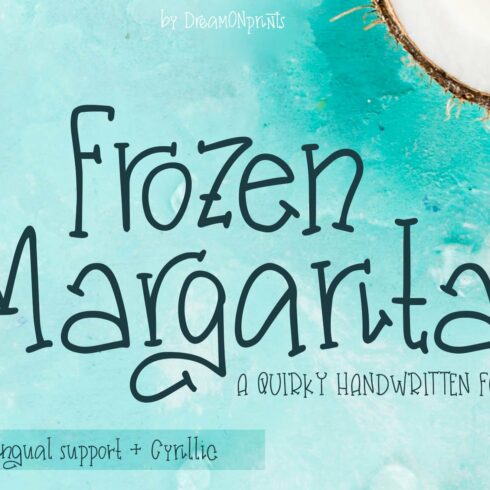 Frozen Margarita - Handwritten Font cover image.