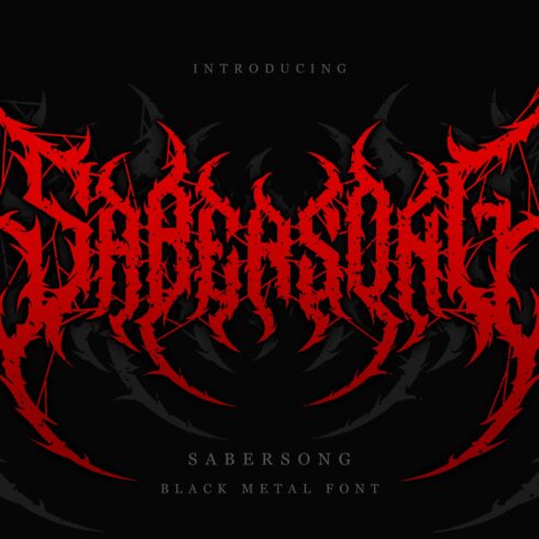Sabersong | Black Metal Font Vol.3 cover image.