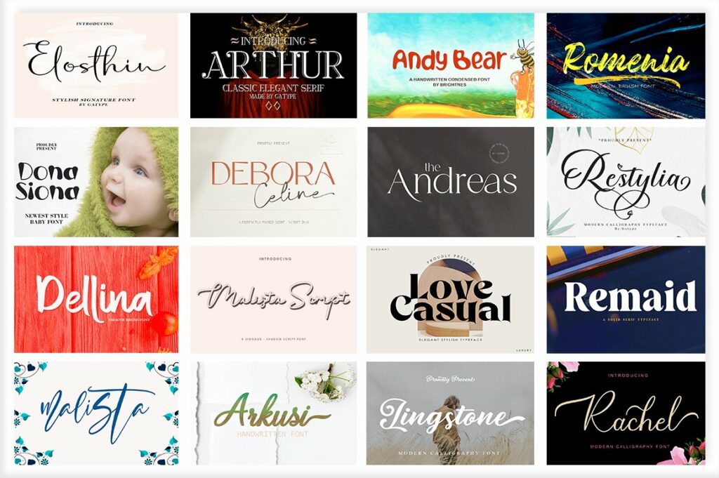 The Huge Font Bundle – MasterBundles