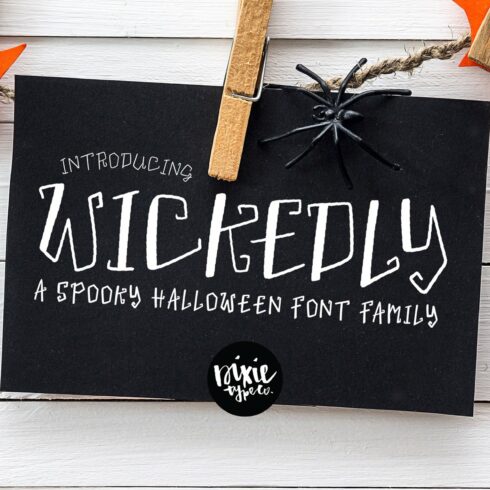 WICKEDLY a Decorative Halloween Font cover image.