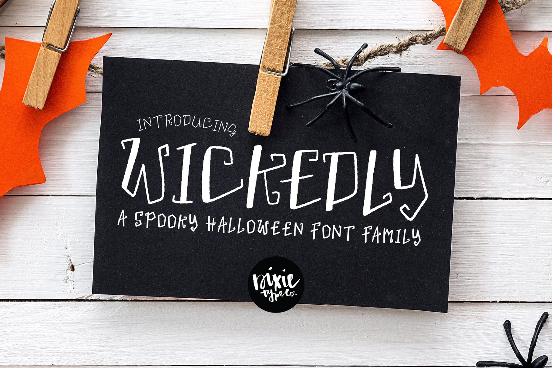 WICKEDLY a Decorative Halloween Font cover image.