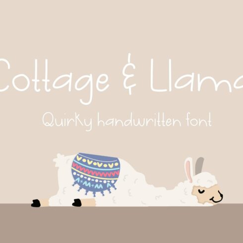 Cottage & Llama Quirky Handwriting cover image.