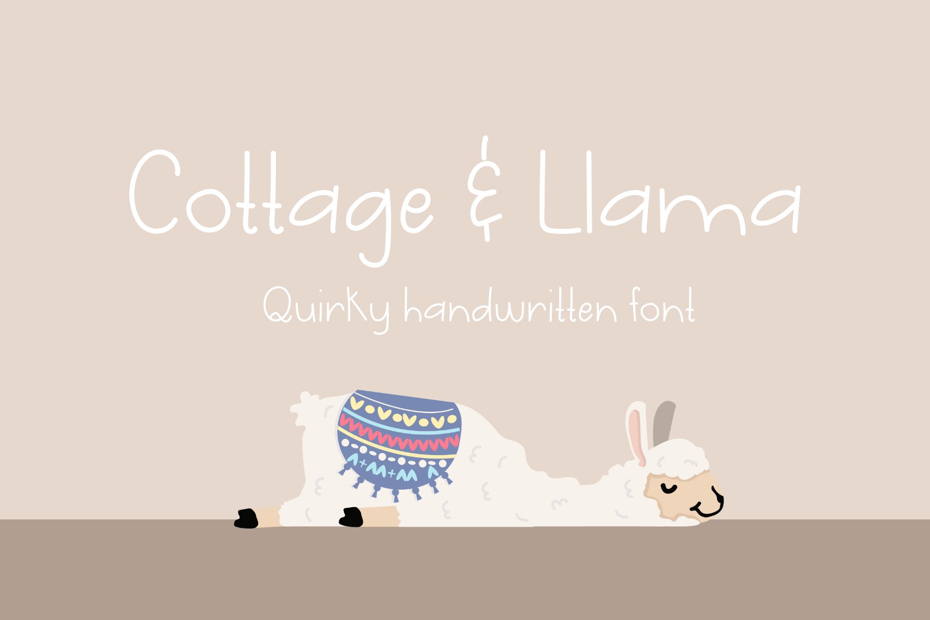 Cottage & Llama Quirky Handwriting cover image.