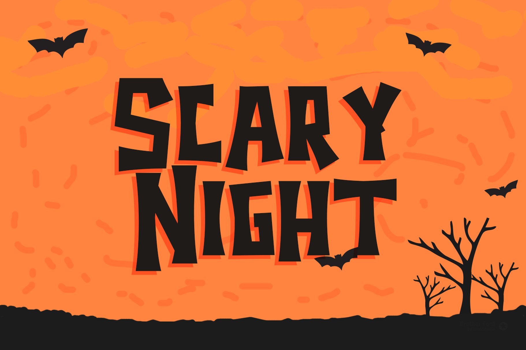 Halloween Scary Spooky Font preview image.