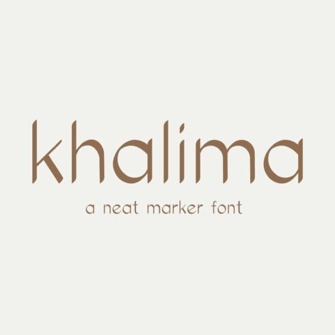 Khalima Neat Marker Font cover image.