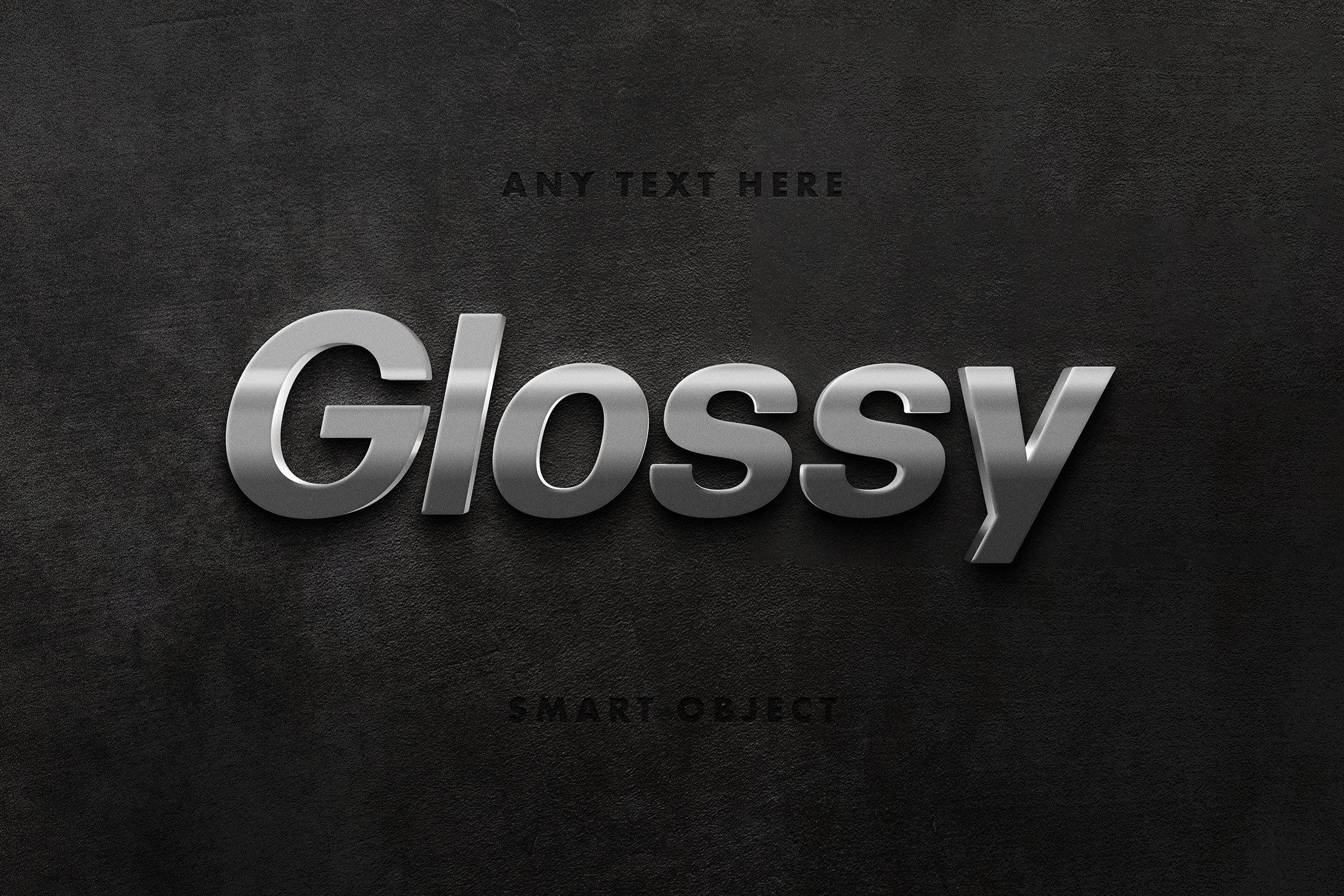 Glossy Metal Text Effectpreview image.
