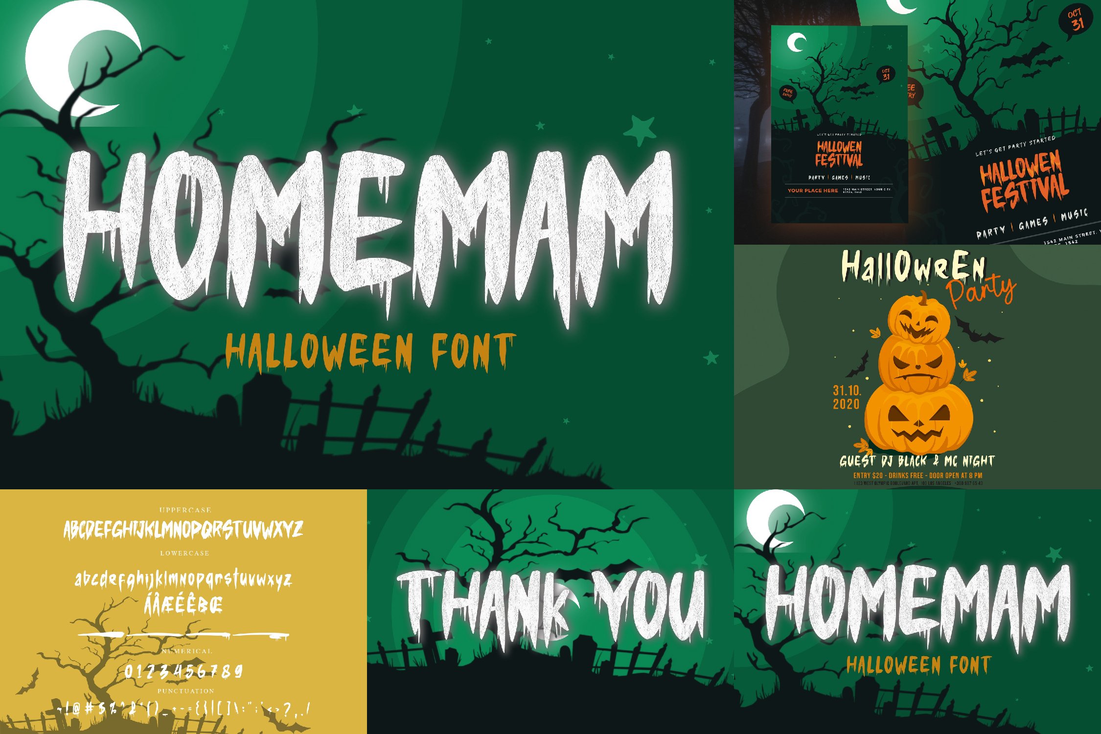 Halloween Font Bundle SALE!! preview image.