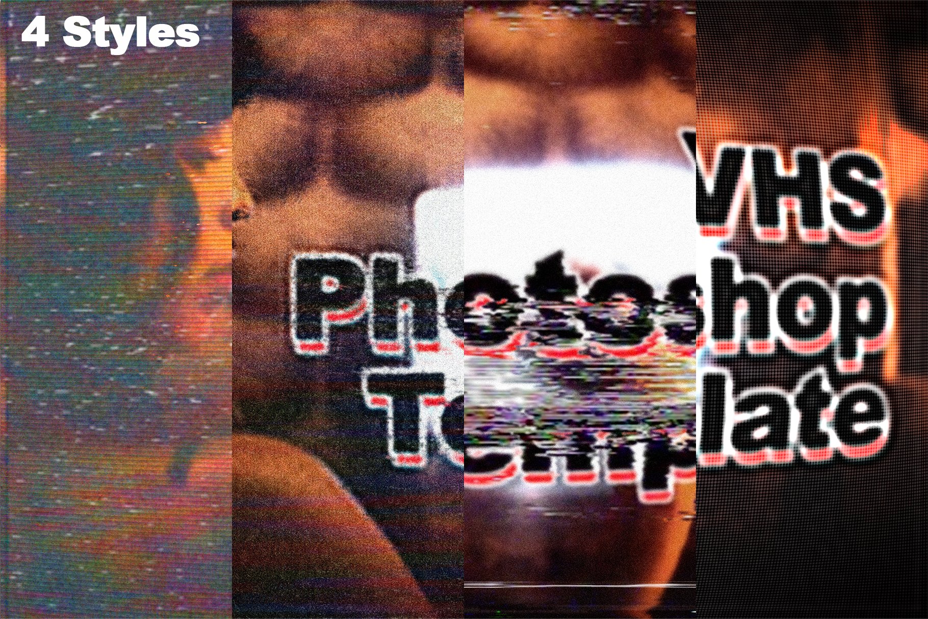 VHS Photoshop Templatepreview image.