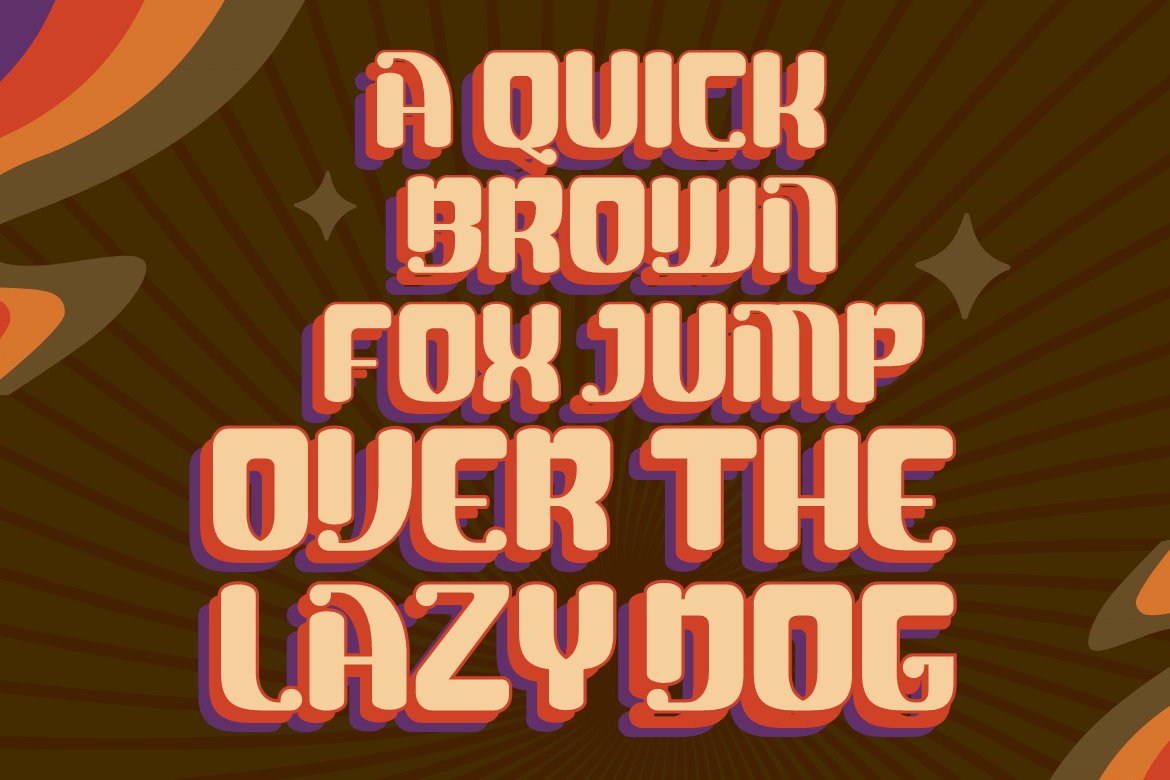 Blagak | Groovy Retro Font preview image.