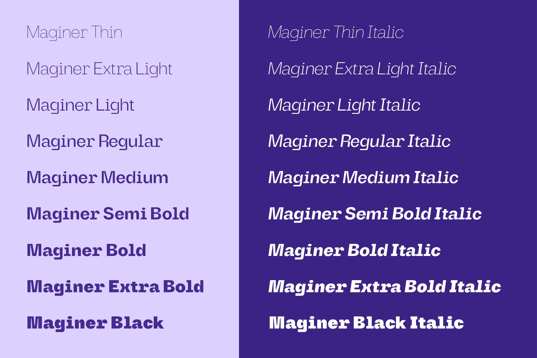 Maginer - Quirky Display Font Family preview image.