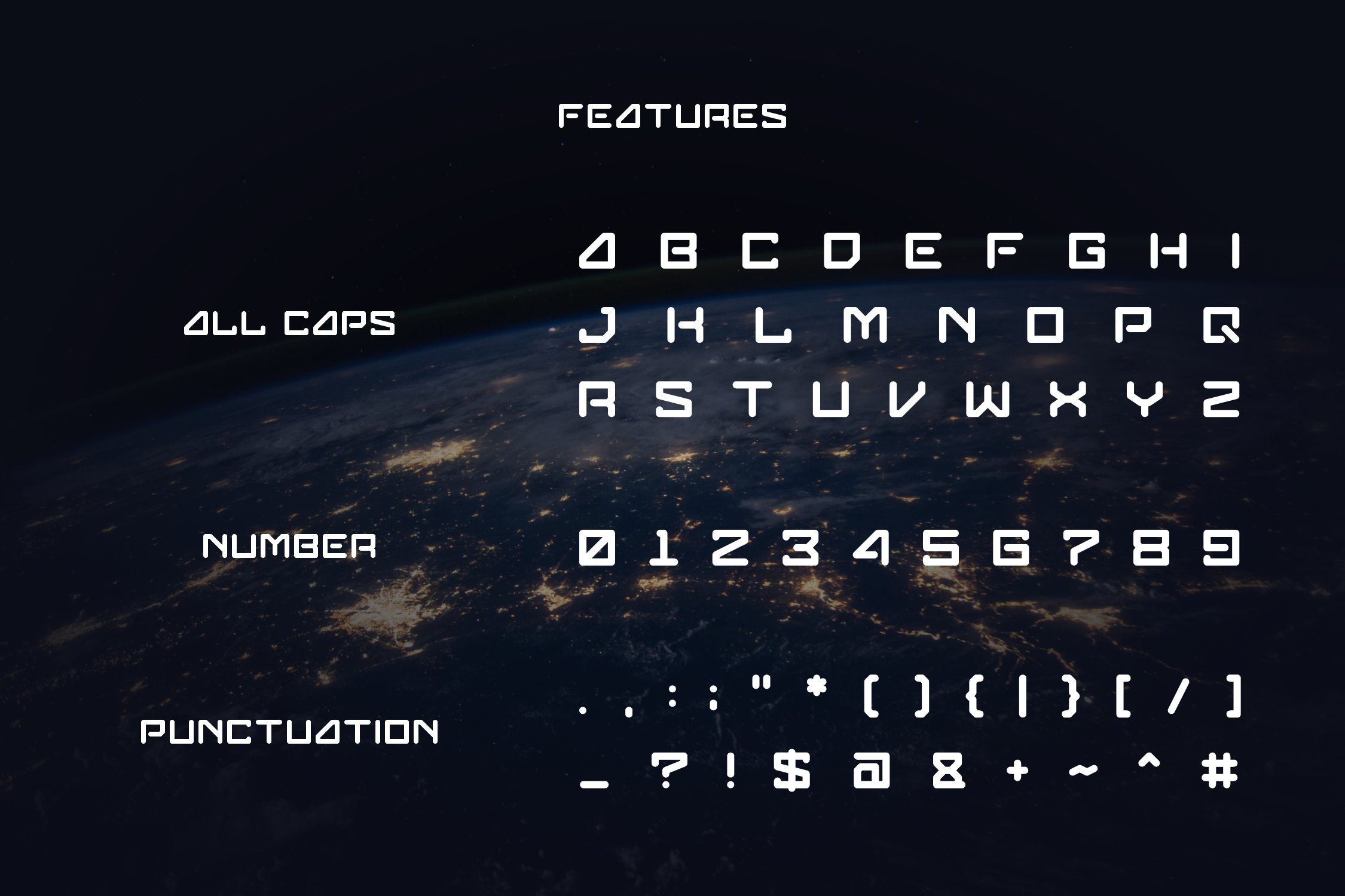 Glorian - Sci-Fi Font preview image.
