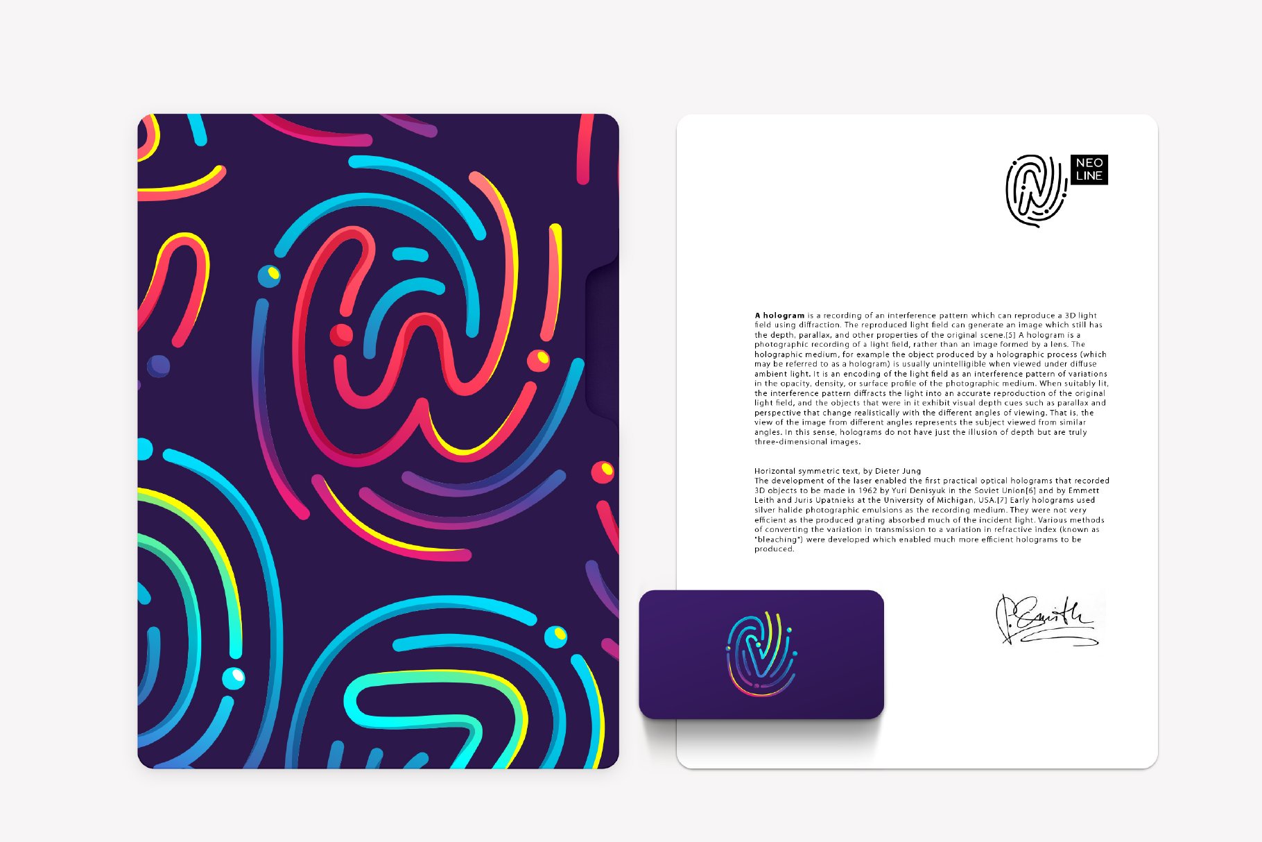 Rainbow Fingerprint Colored Font preview image.