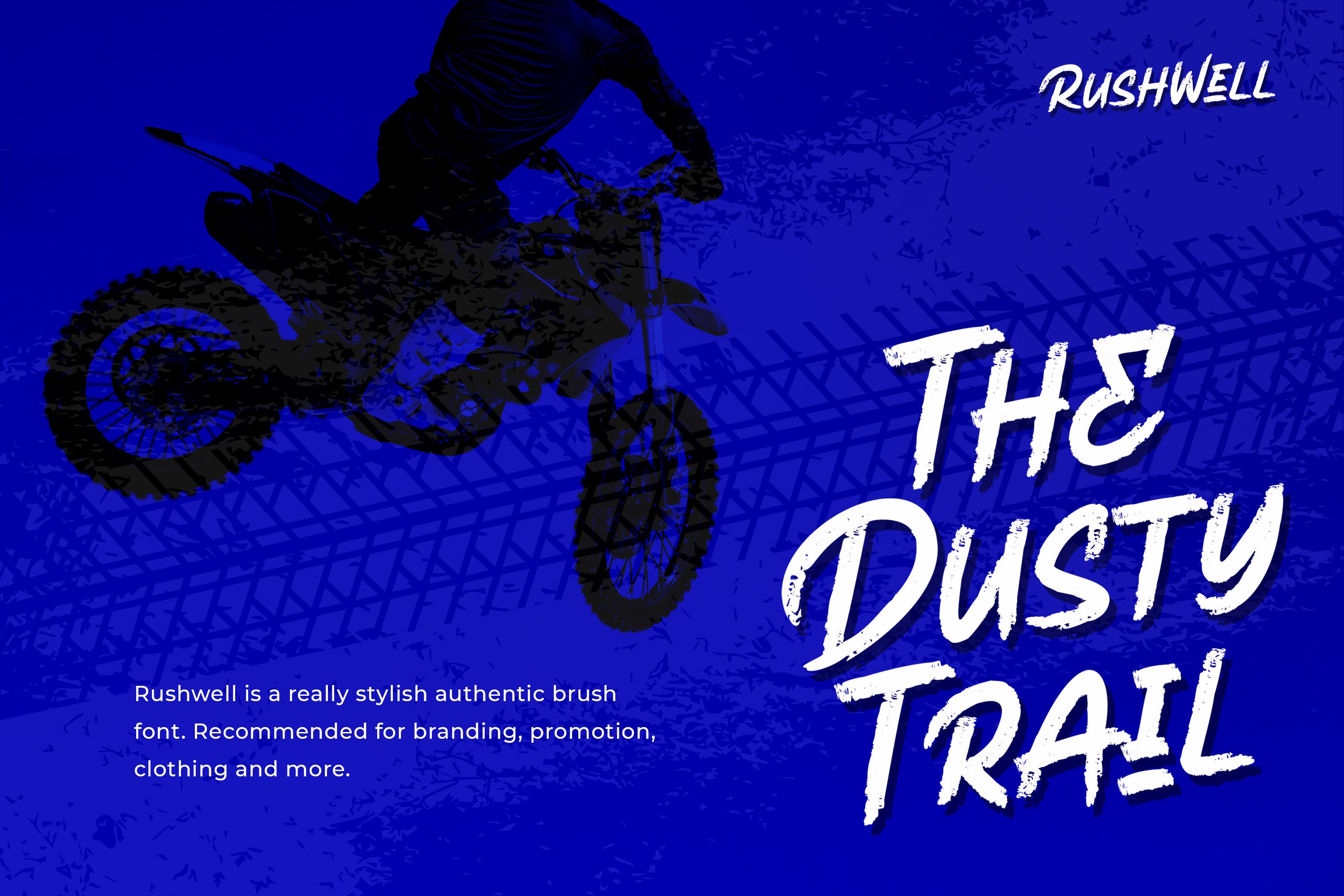 Rushwell - Brush Font preview image.