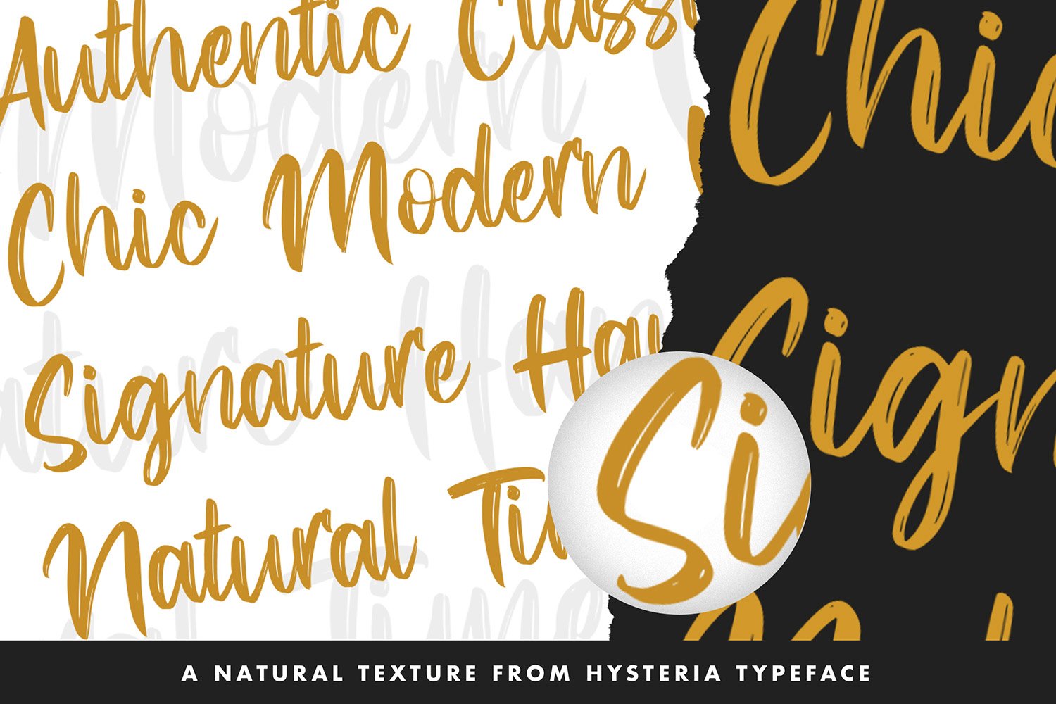 Hysteria - Stylish Script Font preview image.