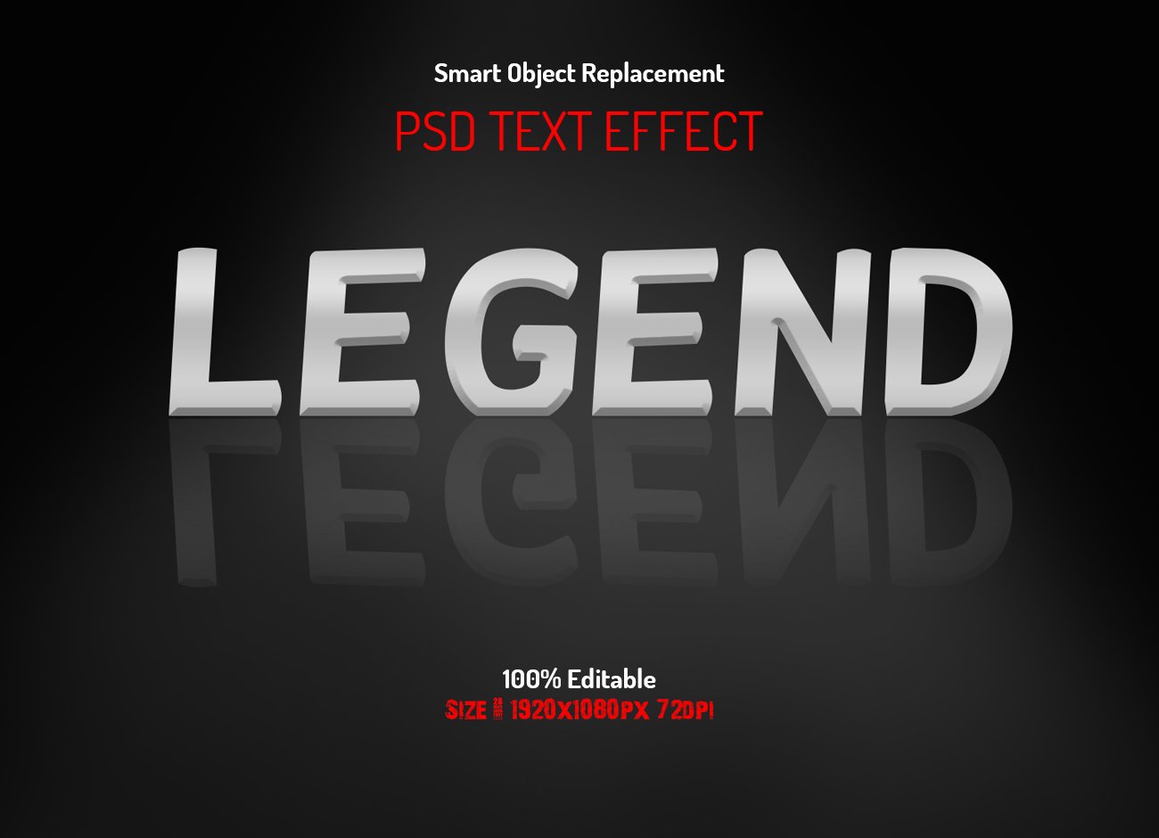 Reflection Text Effectpreview image.