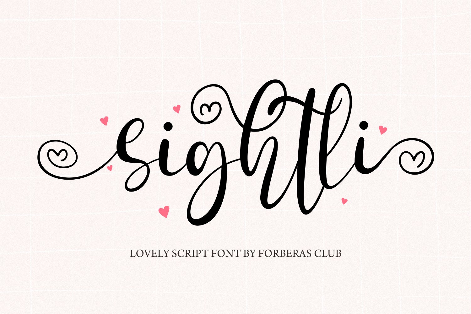 Sightli | Script Handwritten Font cover image.