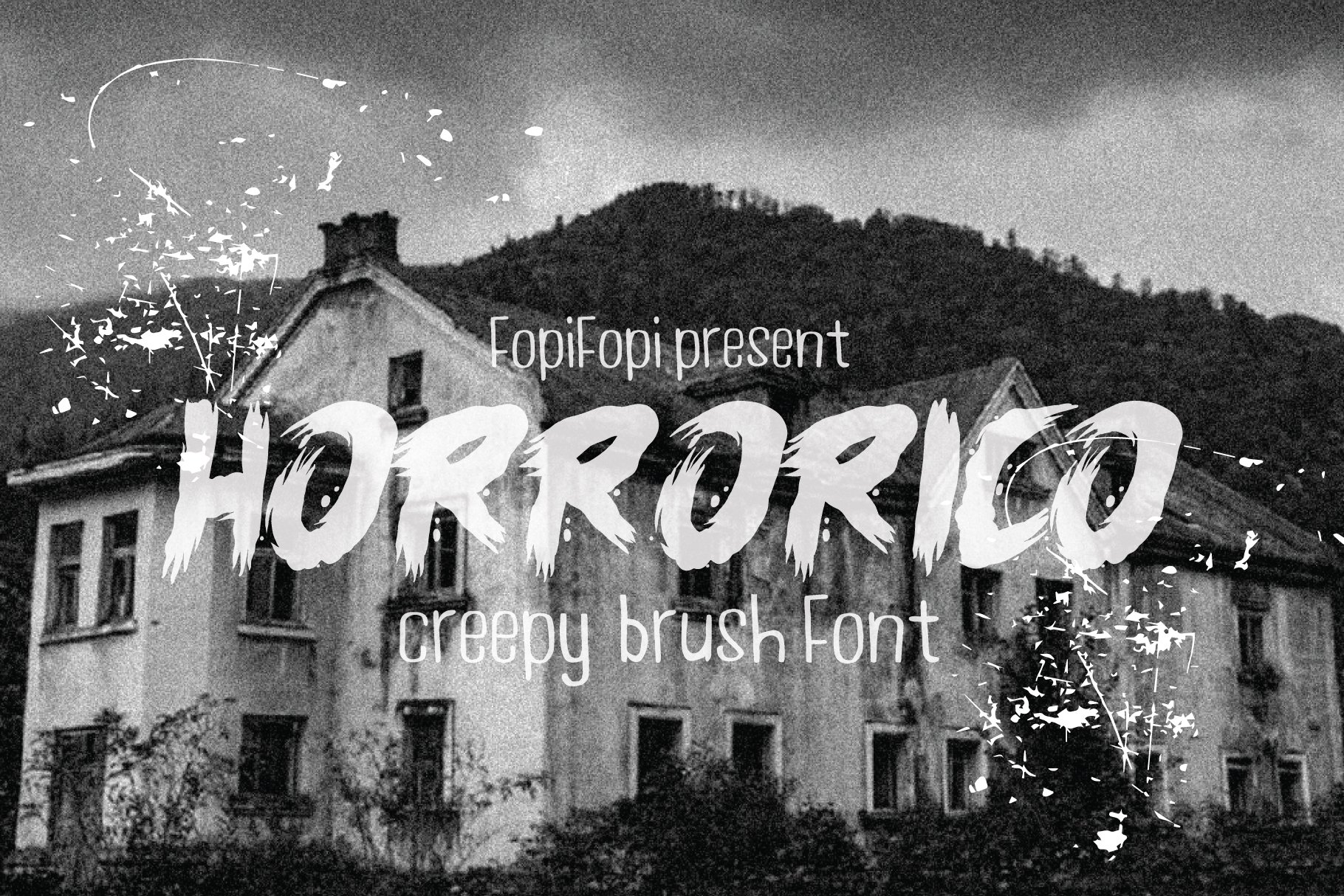 HORRORICO font +BONUS cover image.