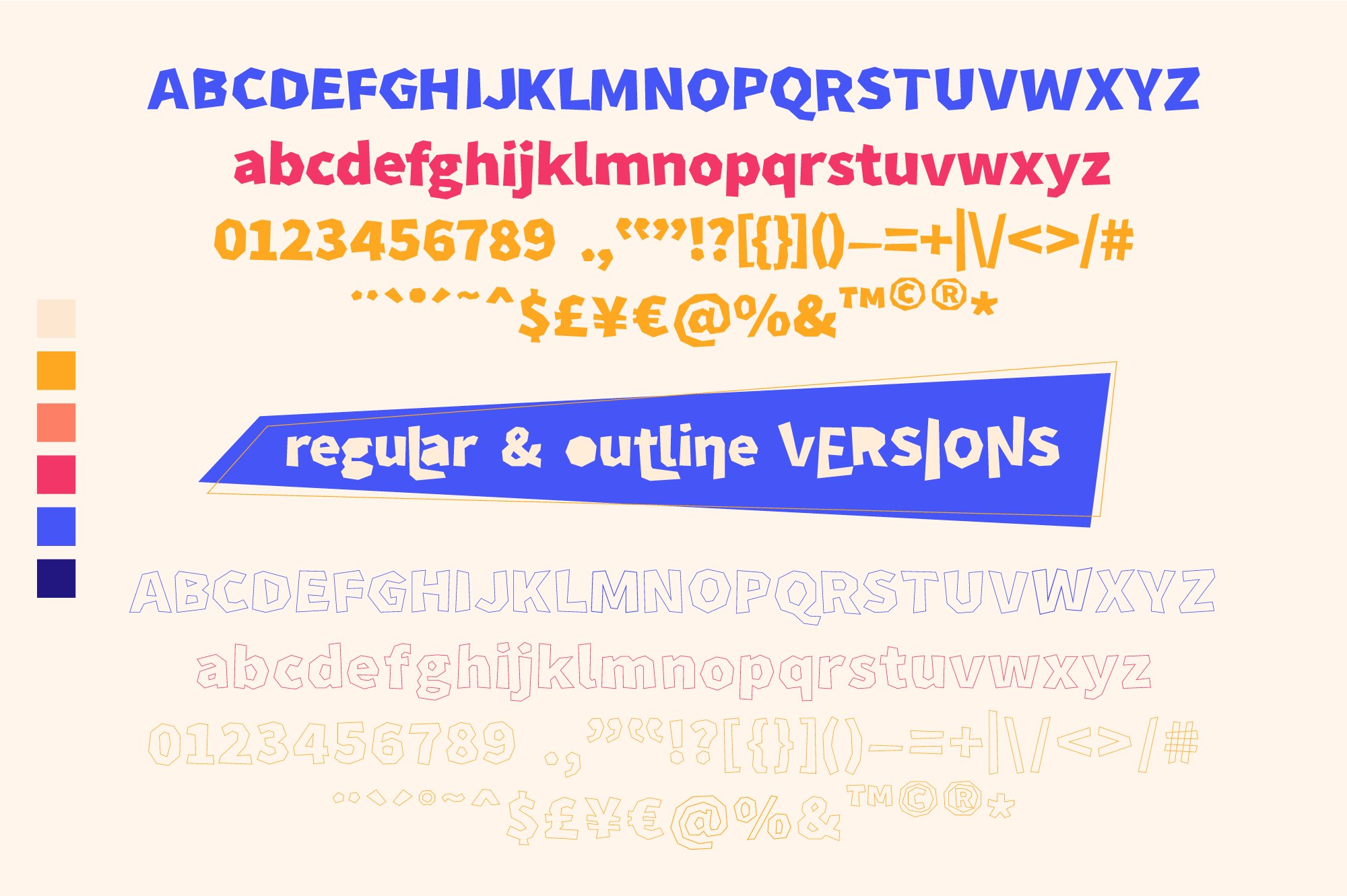Breaking Rules - Typeface preview image.