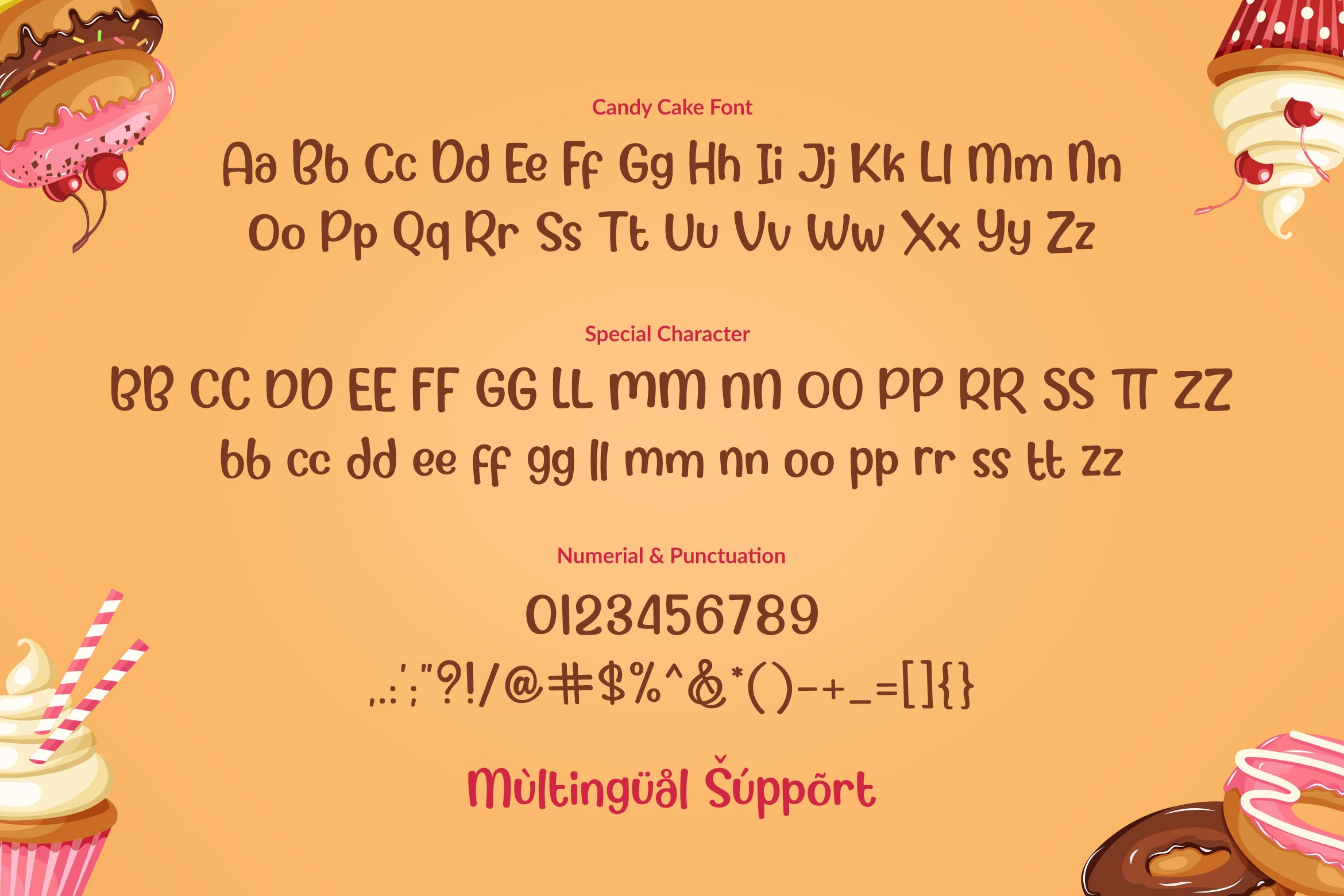 Candy Cake ~ Sweet Font preview image.