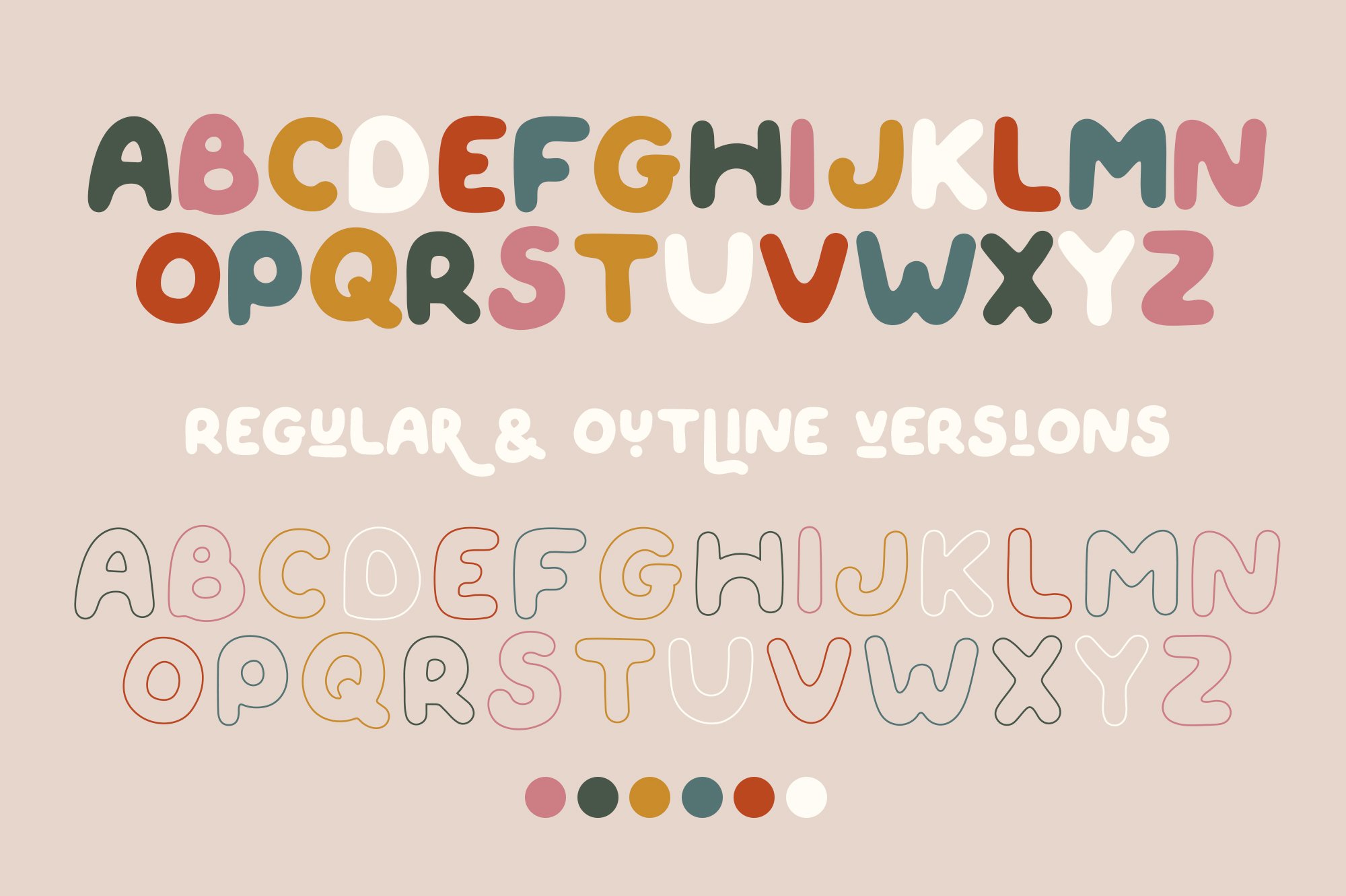 QUIRKY SPRING Playful Font Family preview image.