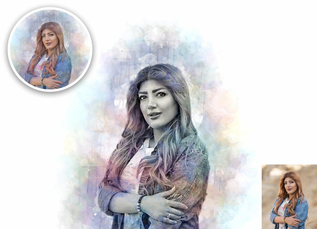 Real Watercolor Photoshop Action – MasterBundles