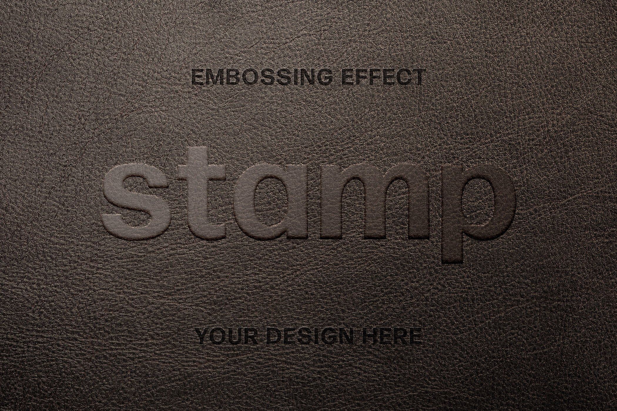 Leather Embossing Text Effectpreview image.